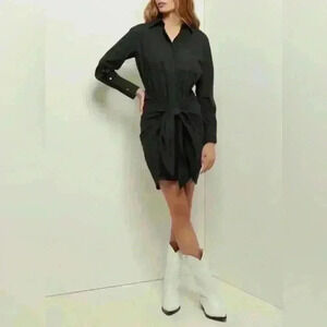 NWOT Derek Lam 10 Crosby Charlotte Tie-Waist Shirtdress